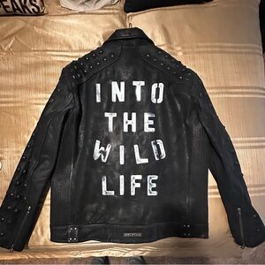 Affliction Limited Edition Custom Halestorm Leather Jacket Size XL